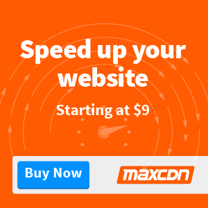 Want a faster website? 25% OFF at MaxCDN TODAY!